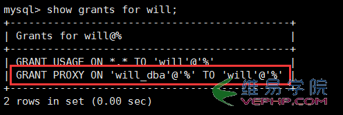 Mysql应用Mysql 5.7.18 利用MySQL proxies_priv实现类似用户组管理