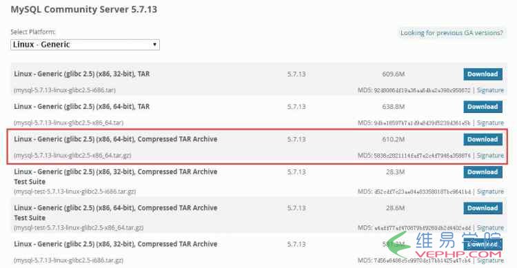 MYSQL数据库mysql 5.7.13 安装配置方法图文教程(linux)