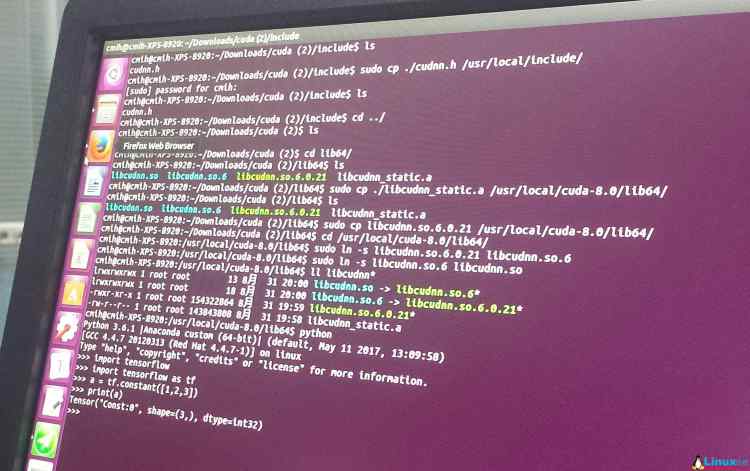LINUX实操：深度学习环境配置Ubuntu16.04+CUDA8.0+CUDNN5