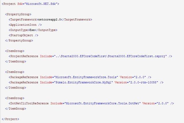 MySql 使用 EF Core 2.0 CodeFirst