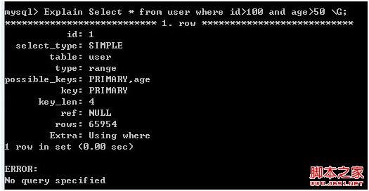 Mysql学习MySQL索引使用全程分析