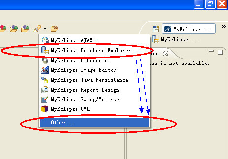Mysql必读用MyEclipse配置DataBase Explorer(图示)