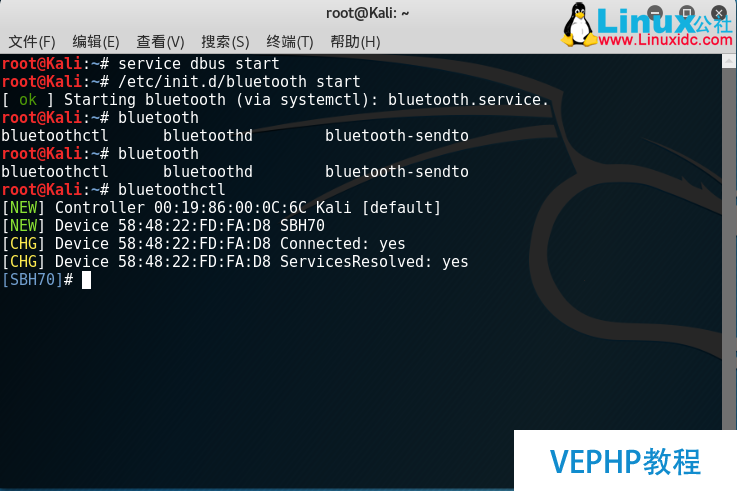 LINUX实操：Kali Linux安装驱动并使用Blueman连接蓝牙耳机