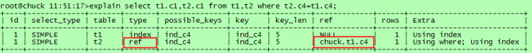 Mysql实例mysql执行计划介绍